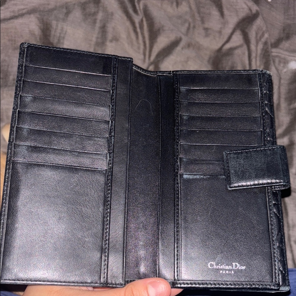 Christian Dior Black Leather Wallet